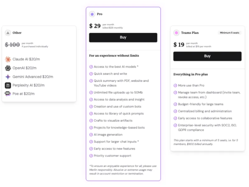 Merlin AI Review: Merlin AI Pricing Plans